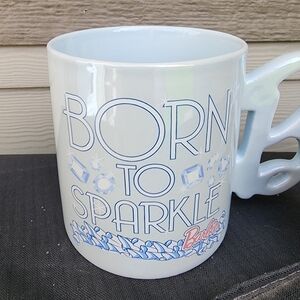 NWT Adorable Born to Sparkle ✨️ 💖 Barbie Mug.